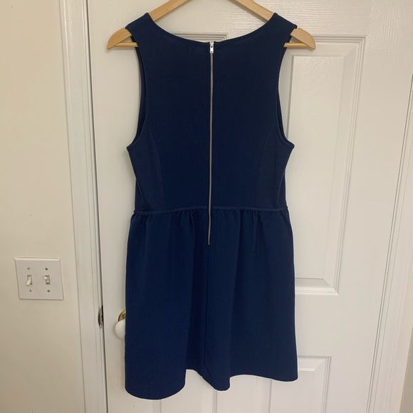 Navy skater dress w/ cutouts - Picture 4 of 4
